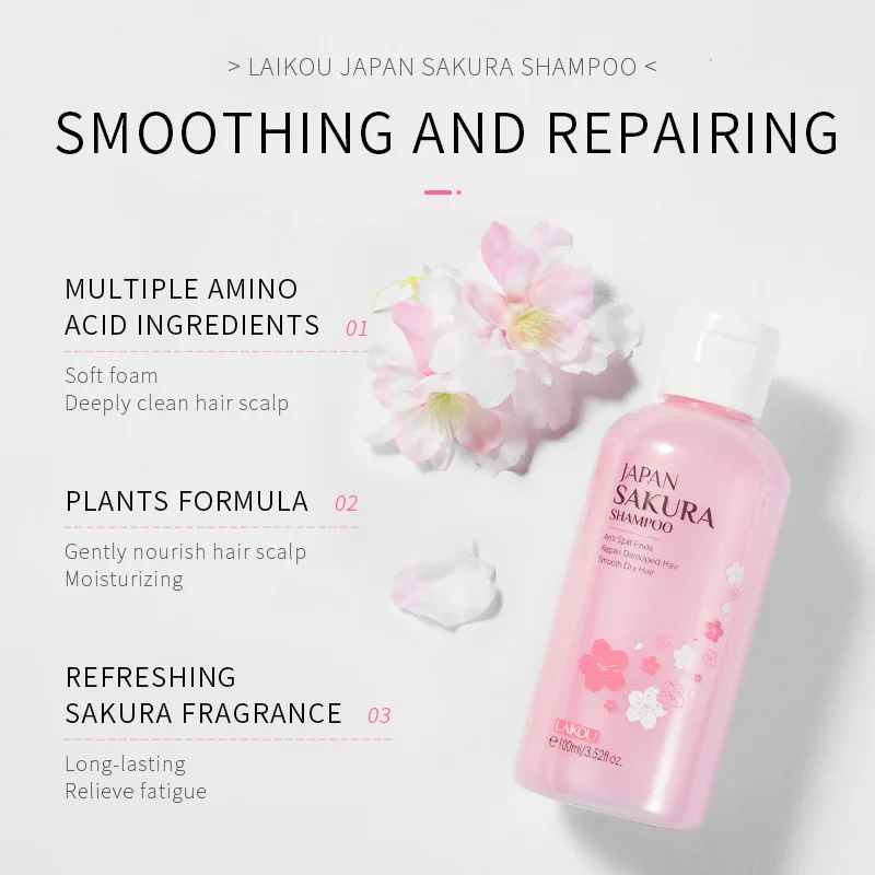 LAIKOU japonia Sakura szampon  – Hair Care Dandruff recenzja i cena